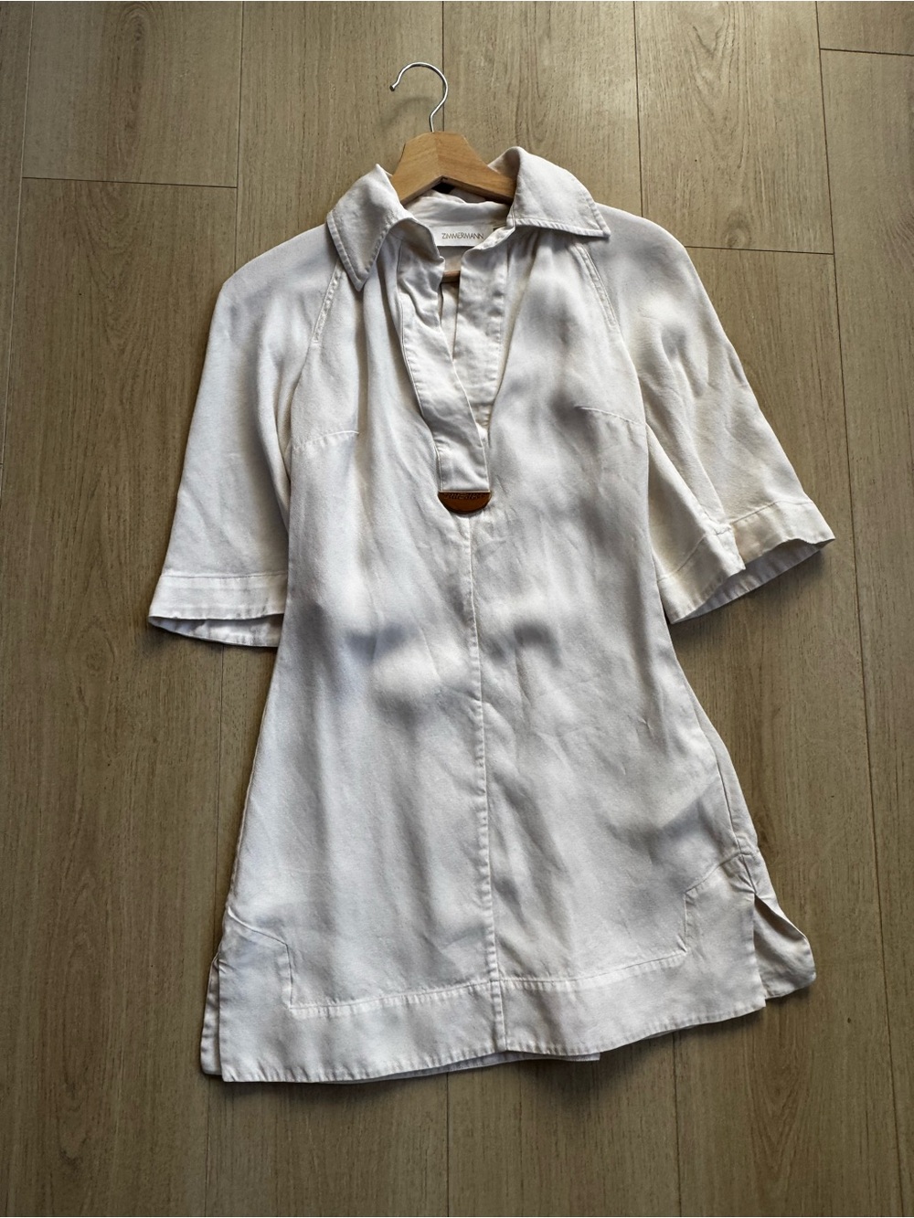 Zimmermann Cream White Collared Tunic